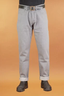 B-04 Relaxed 14oz. Selvedge Colour Denim Grey