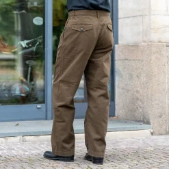 Frisco Chino Herringbone Cotton Java Brown
