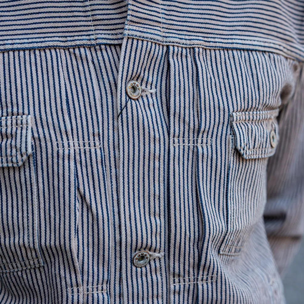 Hinoki tree Dyed Hickory Type-2 Jacket Beige