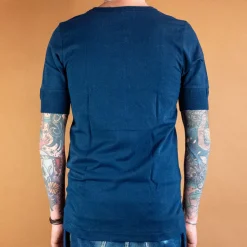 Knopfleistenhemd Kurzarm Inkblue