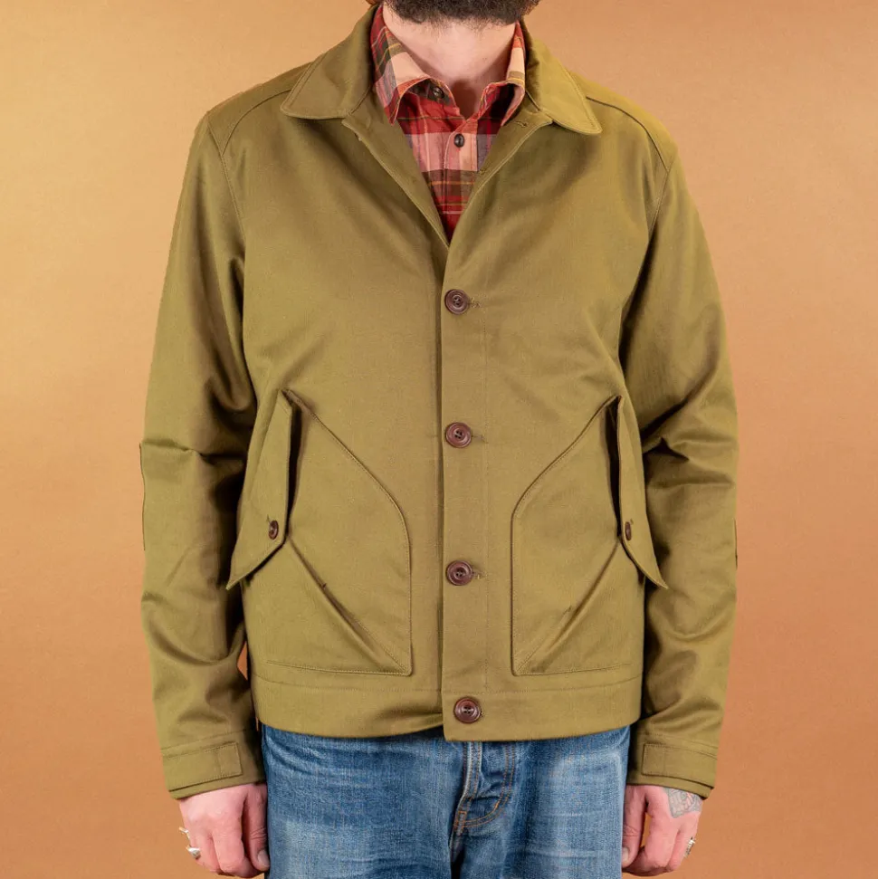 K5707 Pollux '57 Herringbone Jacket Pea