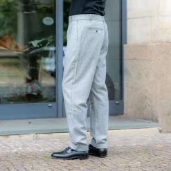 Military Chino Leon Tweed Grey
