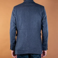 Minos Tweed Blazer K7401 Navy