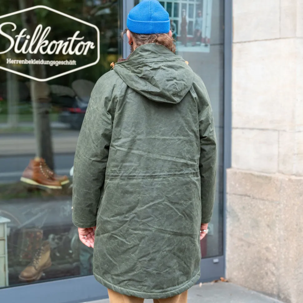 Mountain Parka Waxed Dark Green