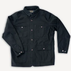 Organic Cotton Duck Chore Jacket IHJ-148 Black