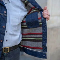 18oz Selvedge Denim Storm Rider Jacket IH-101J Indigo