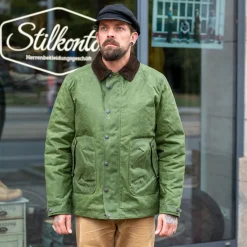 POLLUX RANGER Waxed Winter-Jacket Lime Green