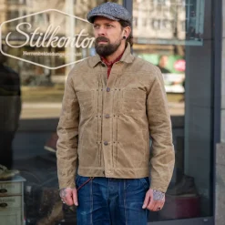 Riders Jacket Waxed Canvas Tobacco Brown RJ-1