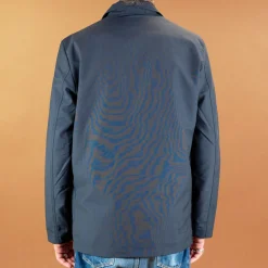 Three Button Jacket Tropical Suiting Navy
