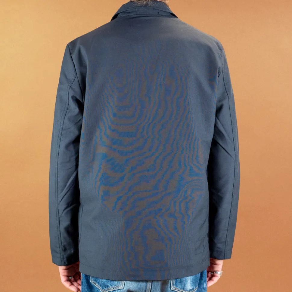 Three Button Jacket Tropical Suiting Navy